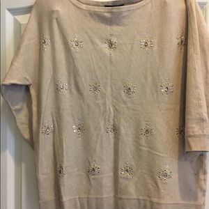 White House Black Market Tan Sweater
